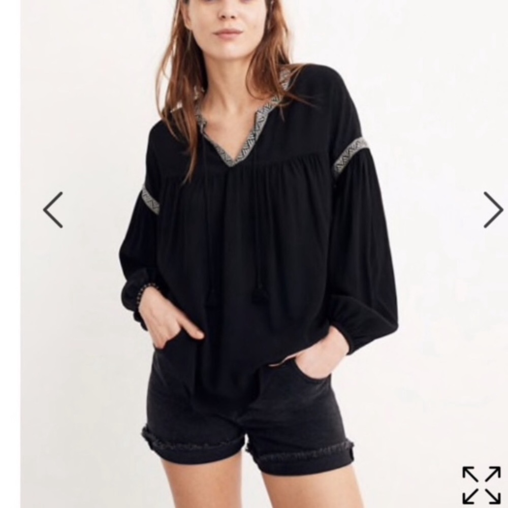 Madewell Blouson-Sleeve Top